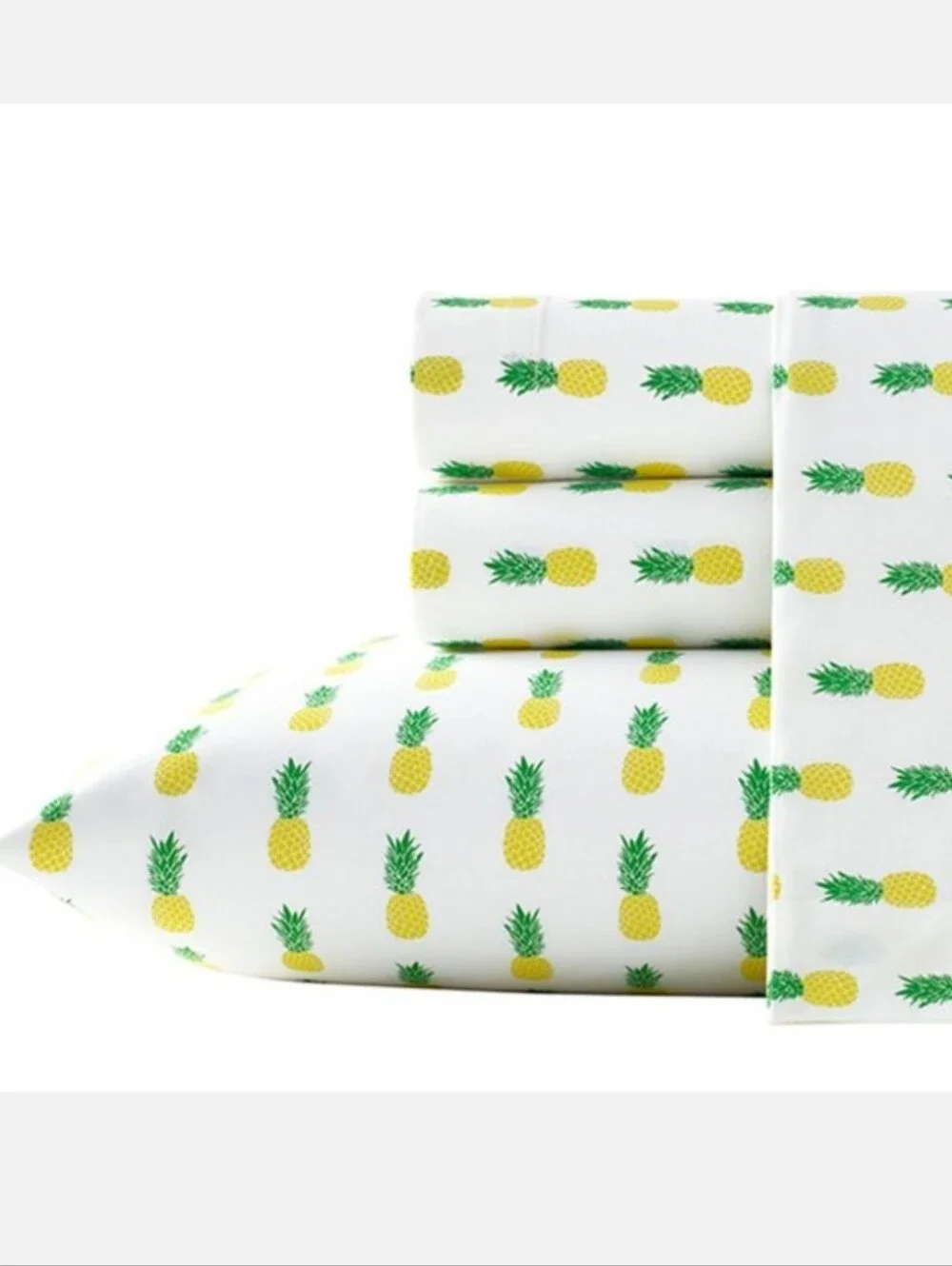 POPPY & FRITZ Pineapples Tropical Print Twin SHEET SET***NEW!